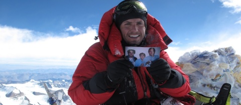 David Liaño Gonzalez na vrcholu Everestu, foto: davidliano.com