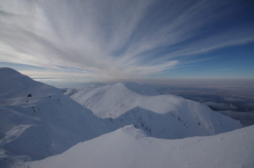 Zimní Fagaraš - Nejvyšší rumunské pohoří, přezdívané též Deštivé hory.