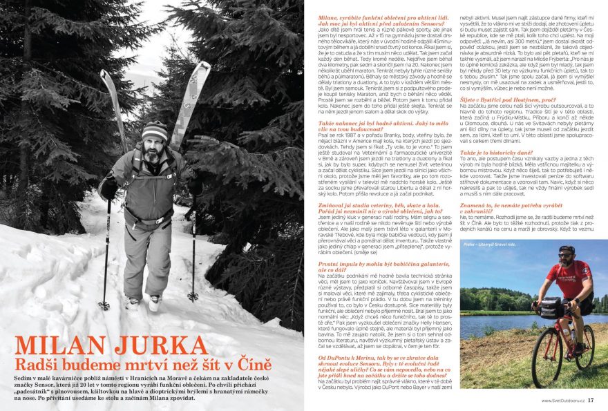 Rozhovor s Milanem Jurkou, zakladatelem značky Sensor