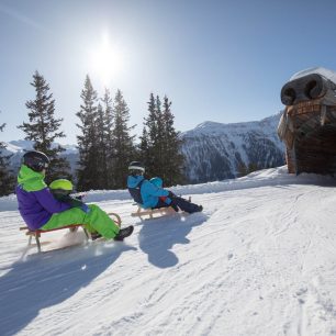 Na své si přijdou i sáňkaři. Serfaus-Fiss-Ladis