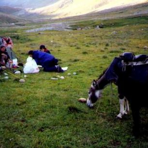 Tábor v ledovcovém údolí ve výšce 2.900 m.n.m.. Místo je s přihlédnutím ke všem okolnostem zvoleno jako jedno z mála možných, přestože je tábor značně odkrytý. Typický tábor vybudovaný „za pochodu