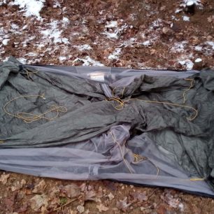 Vypnutí podlážky stanu Gossamer Gear The Two