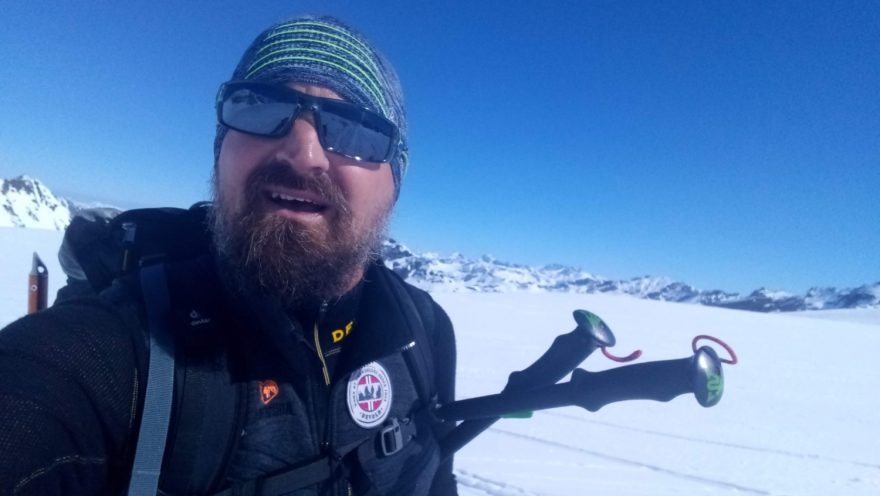 Testování na skialpových výpravách na Silvrettě horským vůdcem Vojtěchem Dvořákem