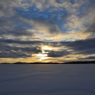 Západ slunce nad Inari