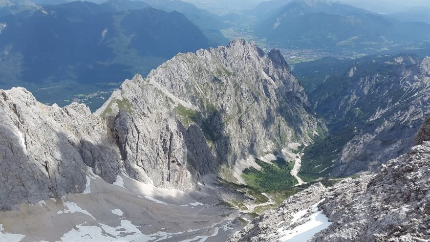 Dolina Höllental, bavorské Alpy.