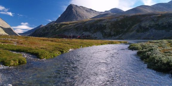 Výstup na Veslesmeden v pohoří Rondane Norsku