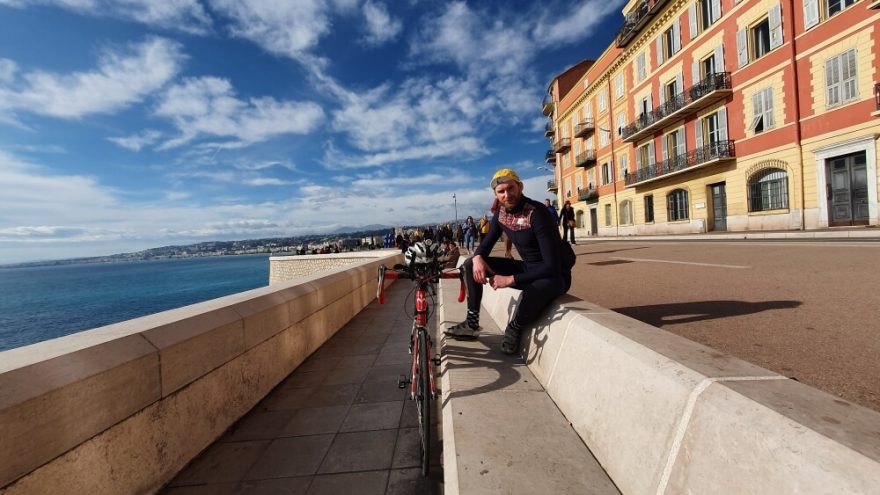 Na zimní přípravě v Nice. „Poprvé v životě jsem upřednostnil trávení zimy v teple namísto zimních výstupů v Alpách.