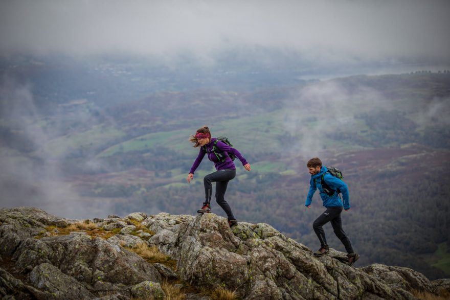 Boty inov-8 ROCLITE 345 GTX v akci.