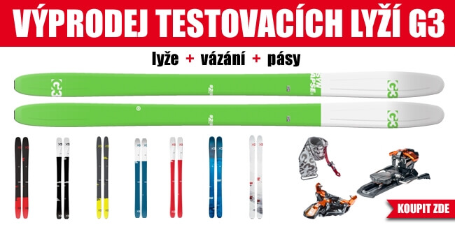 Výprodej testovacích skialpových setů a backcountry běžek v Boatparku začal.
