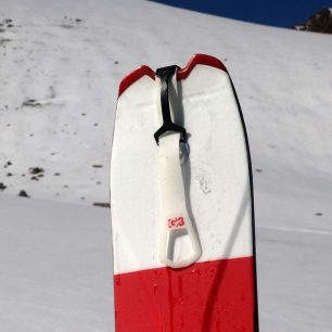 Detail fixace pásů G3 Minimist na patce