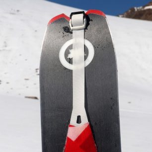 Detail hladkého spojení fixačního popruhu s pásem G3 Minimist