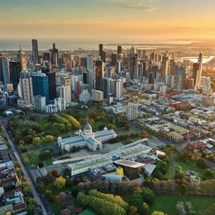 Melbourne, druhé největší město Austrálie.