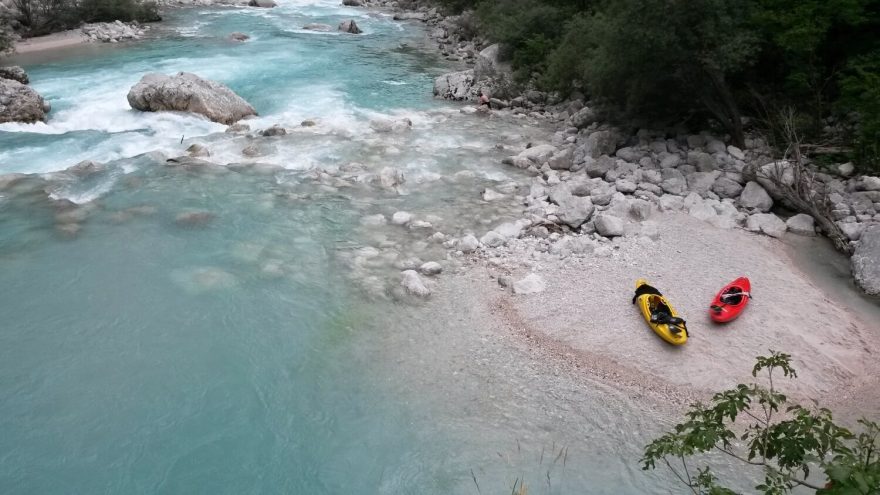 Divoká voda, Soča, Julské Alpy, Slovinsko