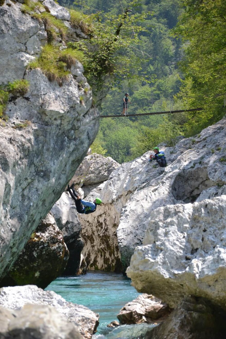 Canyoning, Soča, Julské Alpy, Slovinsko
