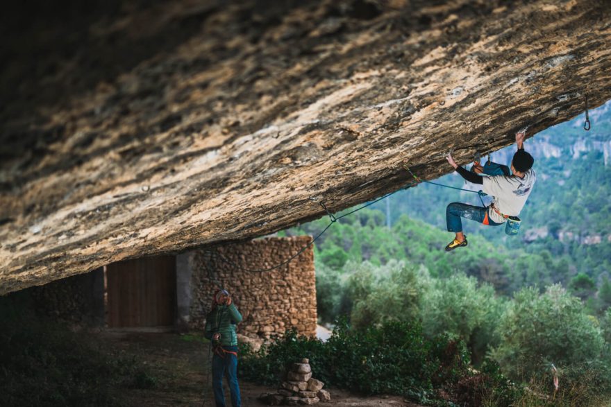 Vojtěch Trojan v cestě Darwin Dixit 8c, Margalef, Španělsko