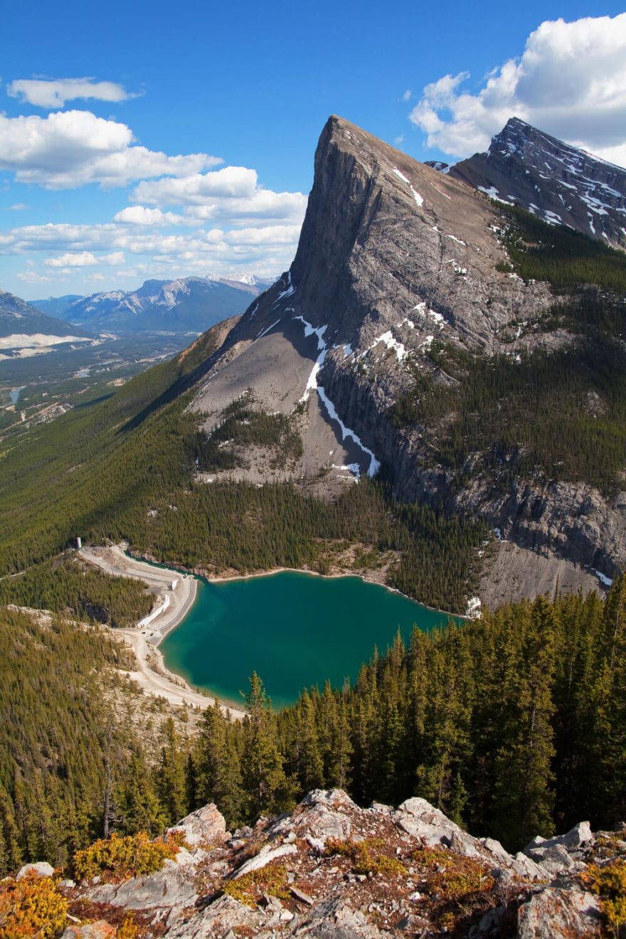 Ha Ling Peak při výstupu na Mt. Rundle, Rockies, Kanada