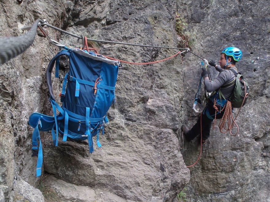 Pinguin Attack 45 na ferratě D-E na Vodní bráně