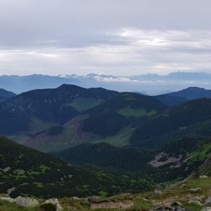 Výhledy na Vysoké Tatry od Ďumbieru (2043)