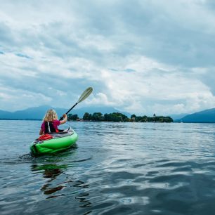 Na kajaku na Chiemsee, Německo