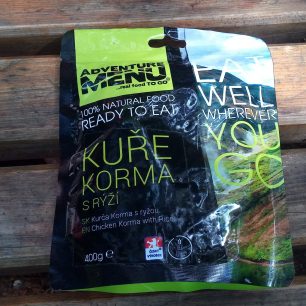 Takhle vypadá hotové jídlo Adventure Menu - READY TO EAT, které váží 400 gramů