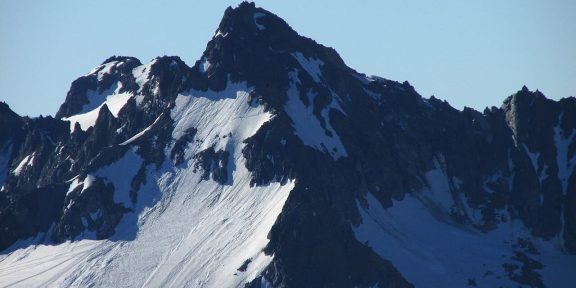 Výstup na Dreiländerspitze: pyramidu na hranici Rakouska a Švýcarska