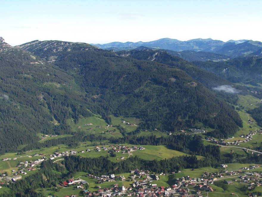 Riezlern a Untere Gottesackerwände v Allgäuských Alpách