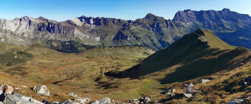 Hřeben pohoří Ratikon, Alpy