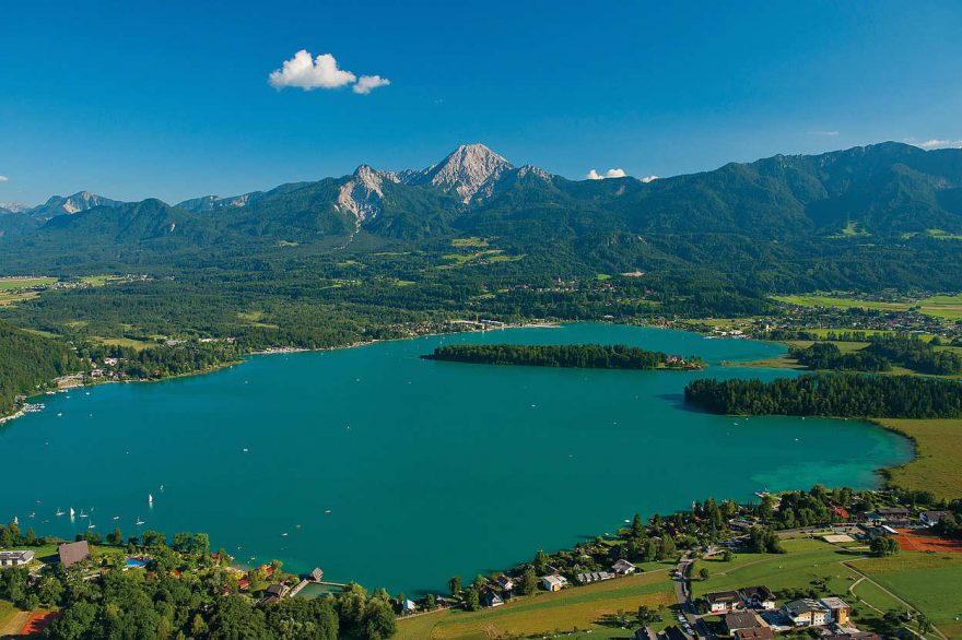 Nejjižnější rakouské jezero Faakersee.