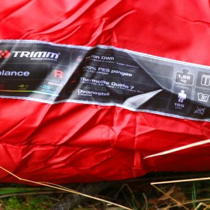 Teplotní rozsah spacáku TRIMM Balance je široký a činí z něj v podtatě 4sezonní typ.