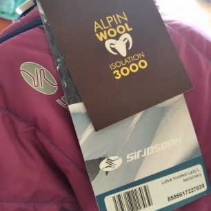 Výplň z materiálu Alpin Wool 3000