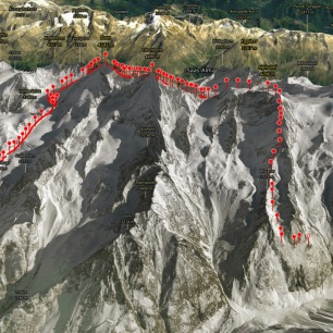 Traverz Alphubel-Täschhorn-Dom, Mapy.cz