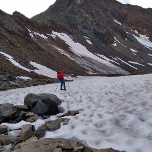 Testování kalhot Direct Alpine Ranger 1.0 při pohybu na ledovci