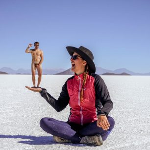 Největší slaná pláň na světě Salar de Uyuni, Bolívie