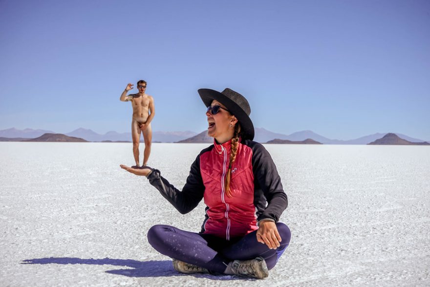 Největší slaná pláň na světě Salar de Uyuni, Bolívie