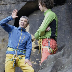 Jindra Hudeček s Adamem Ondrou.