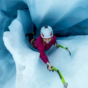 Lucka Hrozová, česká špička v ledolezení