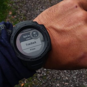 Výběr z možností návratu do cíle podle hodinek GARMIN Instinct Solar