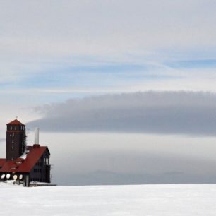 Sněžné jámy, Krkonoše, zima