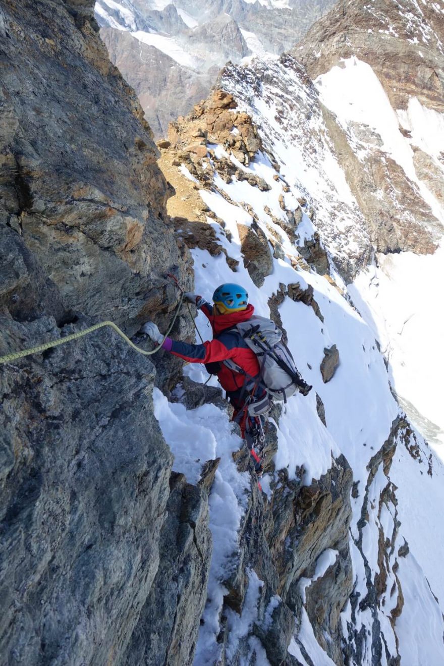 Výstup na Dent d´Hérens ve Walliských Alpách