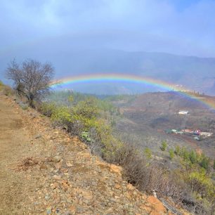 Duha nad San Bartolomé, Gran Canaria