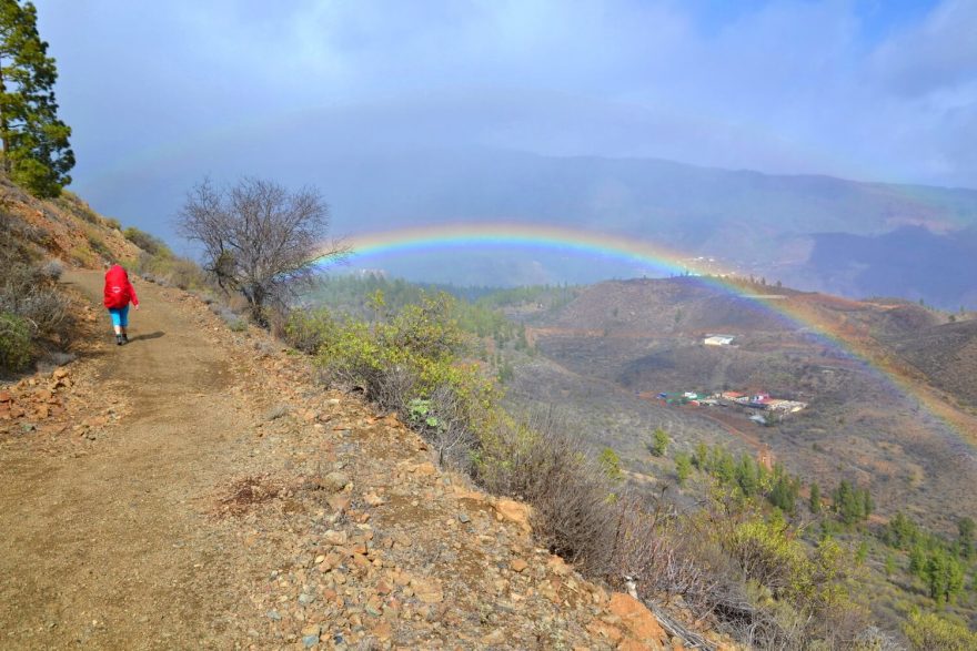 Duha nad San Bartolomé, Gran Canaria
