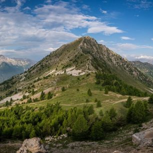 Col Fromage a vrchol Brunet, přechod GR5 přes francouzské Alpy