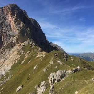Horské scenerie italských Dolomit.