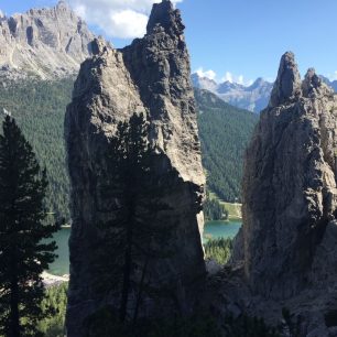 Vícedélky u Lago di Misurina, Dolomity, italské Alpy