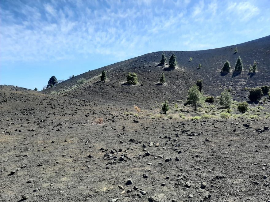 Vyprahlá krajina. Stezka vulkánů - Ruta de los Volcanes. La Palma, Kanárské ostrovy