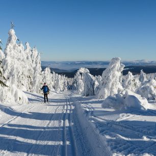 Orlické hory jsou svým mírným profilem jako stvořené pro přejezd na běžkách.