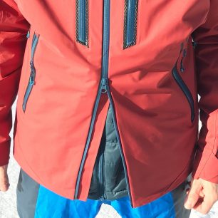 Dvojcestný hlavní zip bundy KILPI HASTAR-M