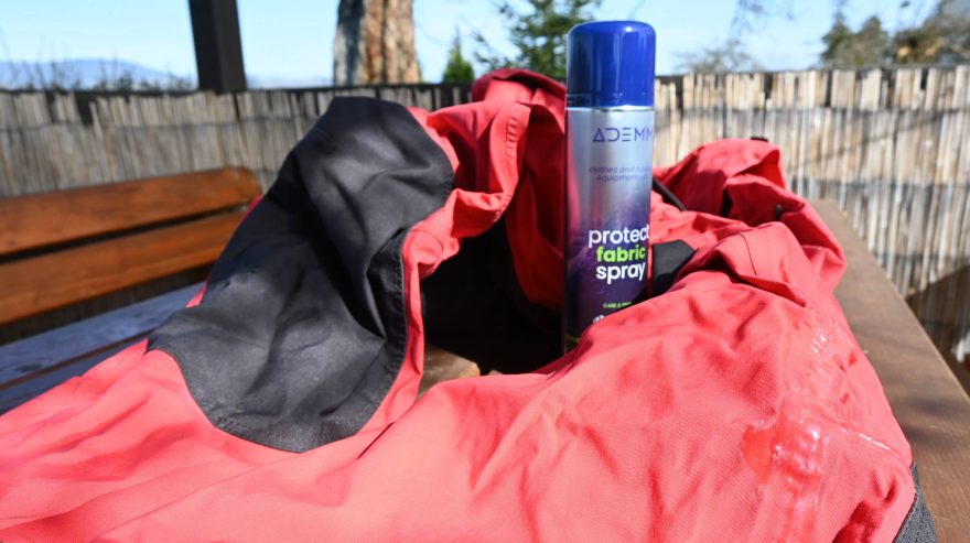 ADEMM PROTECT FABRIC SPRAY při ošetření sucháče