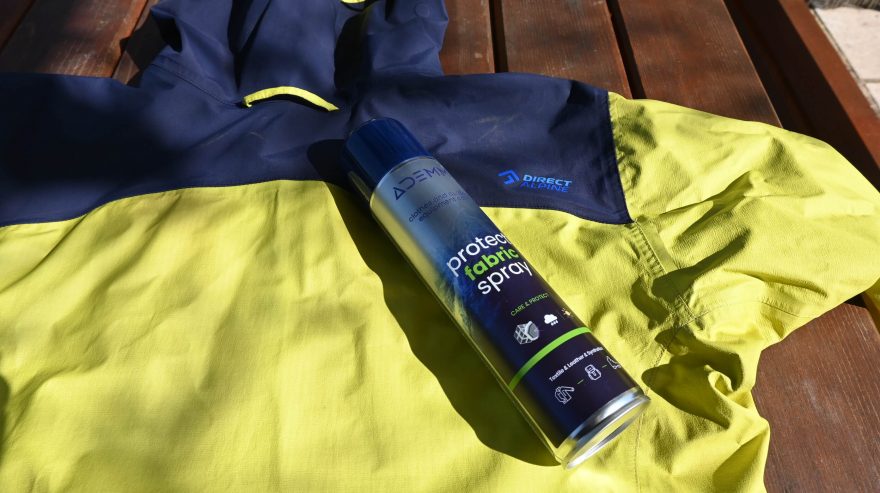 Nanesení impregnace na bundu Direct Alpine GUIDE - ADEMM PROTECT FABRIC SPRAY