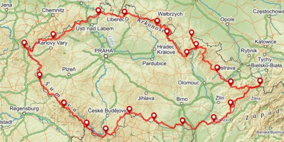 Stezka Českem: dálkový přechod 2000 km přes české hory